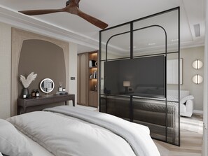 Junior Suite Sea View | Premium bedding, minibar, in-room safe, individually decorated - Hotel Casa del Mare Barchetta (Bijela)