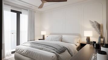 Hochwertige Bettwaren, Minibar, Zimmersafe, individuell dekoriert