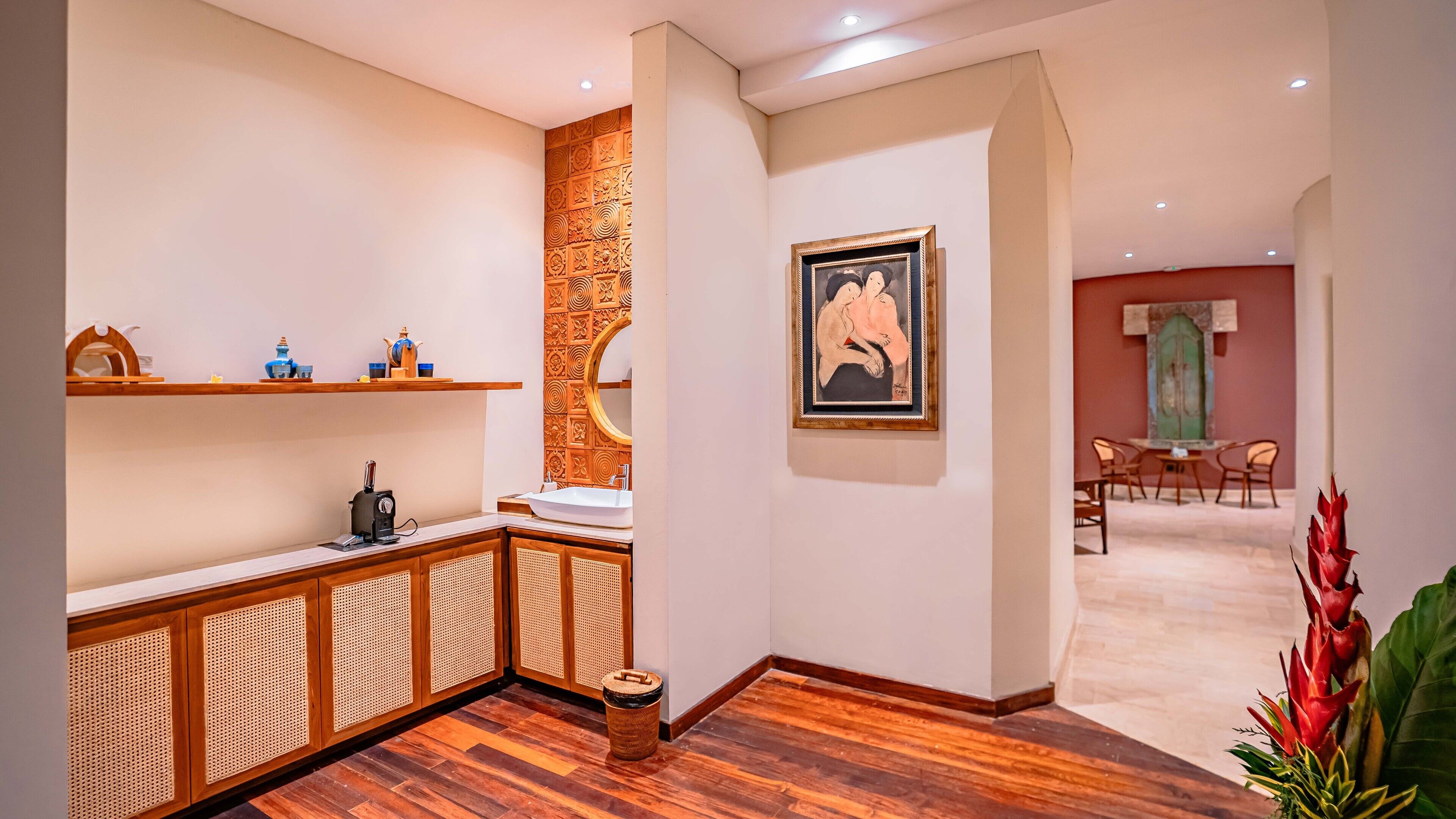 presidential villa | private kitchen | espresso maker, coffee/tea maker, electric kettle, paper towels