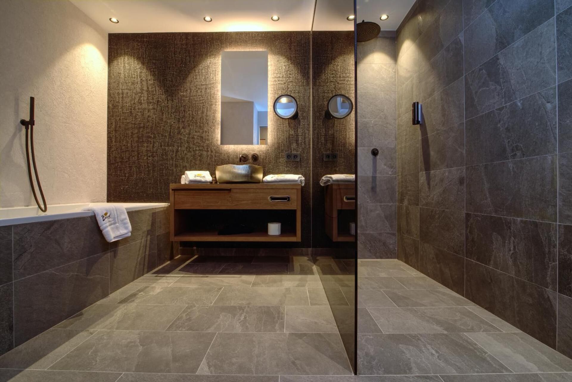 hair dryer, bathrobes, slippers, bidet