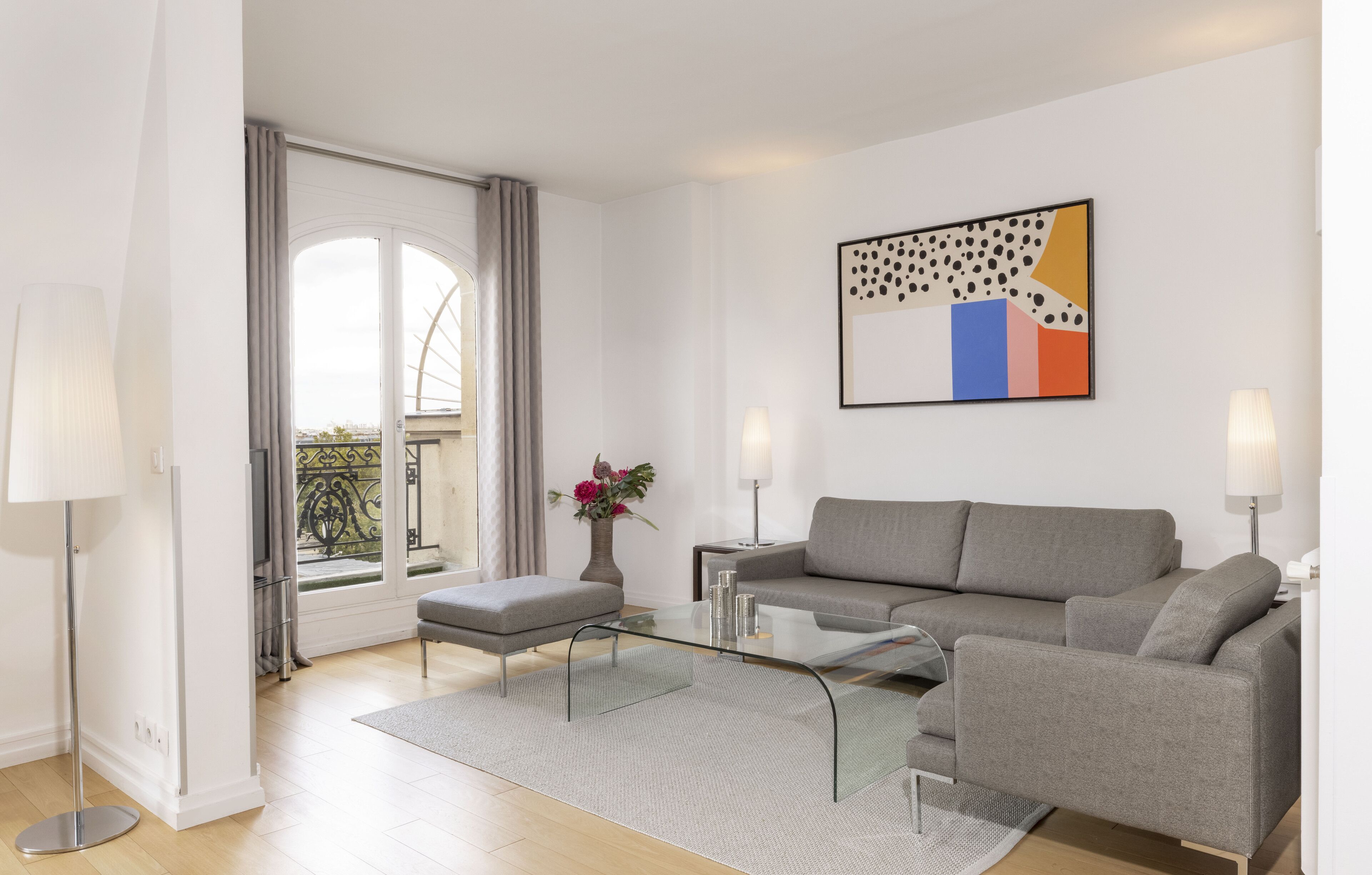 Penthouse, 4 Bedrooms (Tour Eiffel) | Living area | Flat-screen TV, DVD player