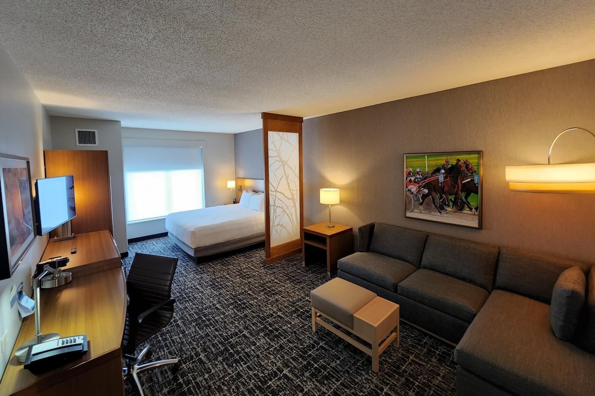 Room, 1 King Bed with Sofa bed | Premium bedding, iron/ironing board, free WiFi, bed sheets