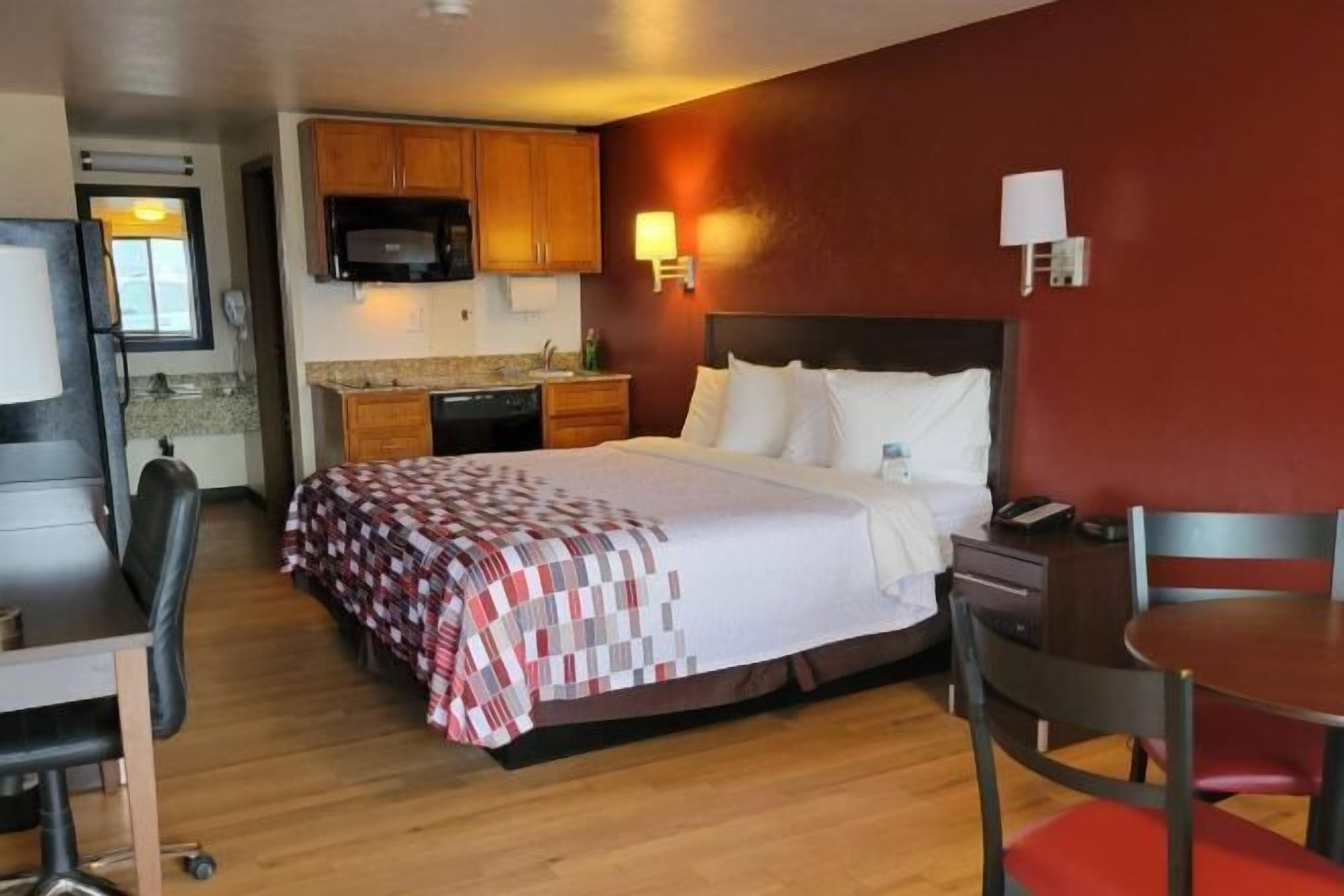 Desk, blackout drapes, free cribs/infant beds, free WiFi