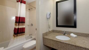 Towels, soap, shampoo, toilet paper