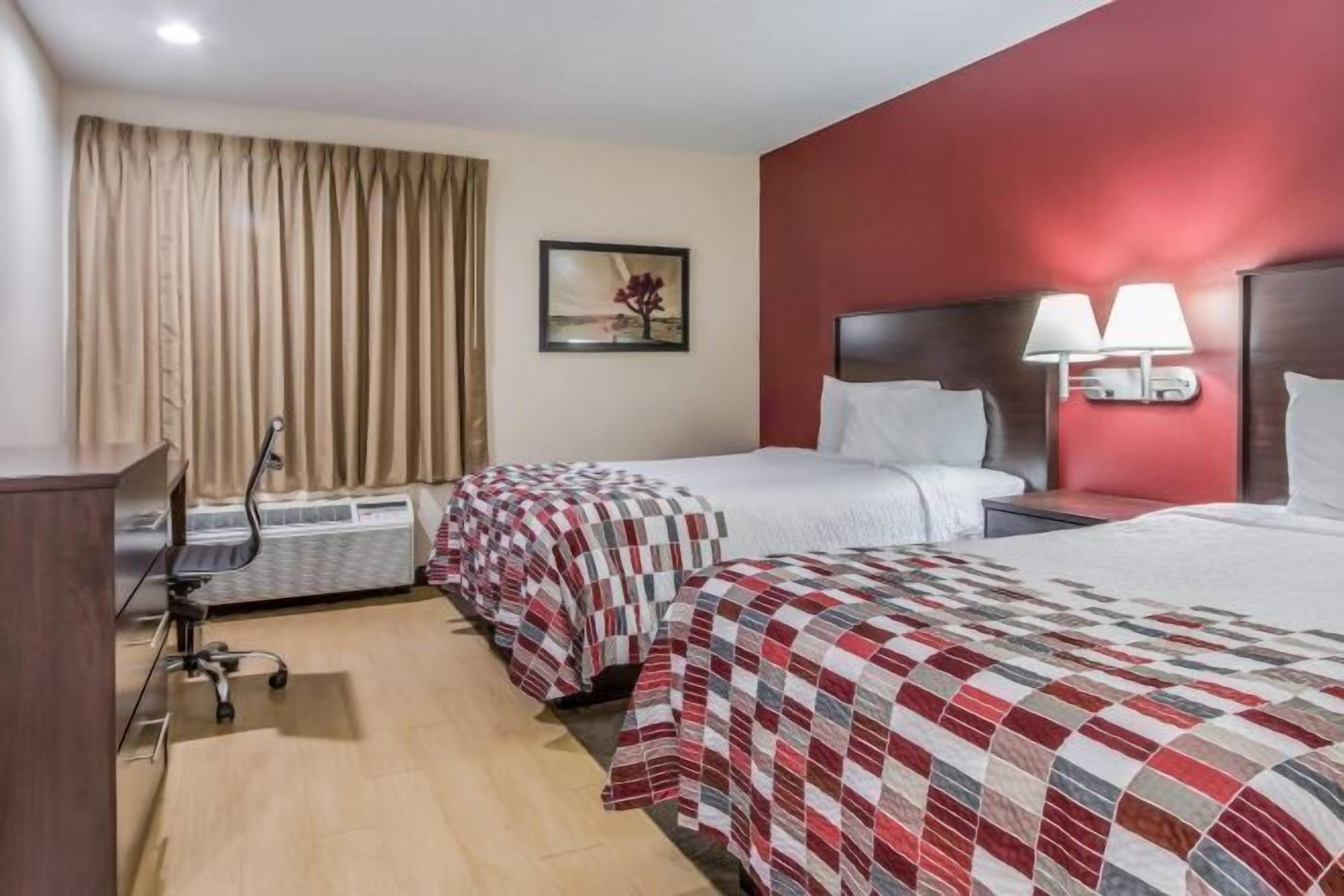 Desk, blackout drapes, free cribs/infant beds, free WiFi