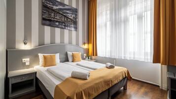 Standard Double or Twin Room | Premium bedding, blackout curtains, soundproofing, iron/ironing board