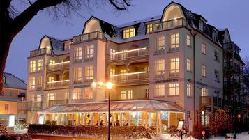 Front of property – evening/night