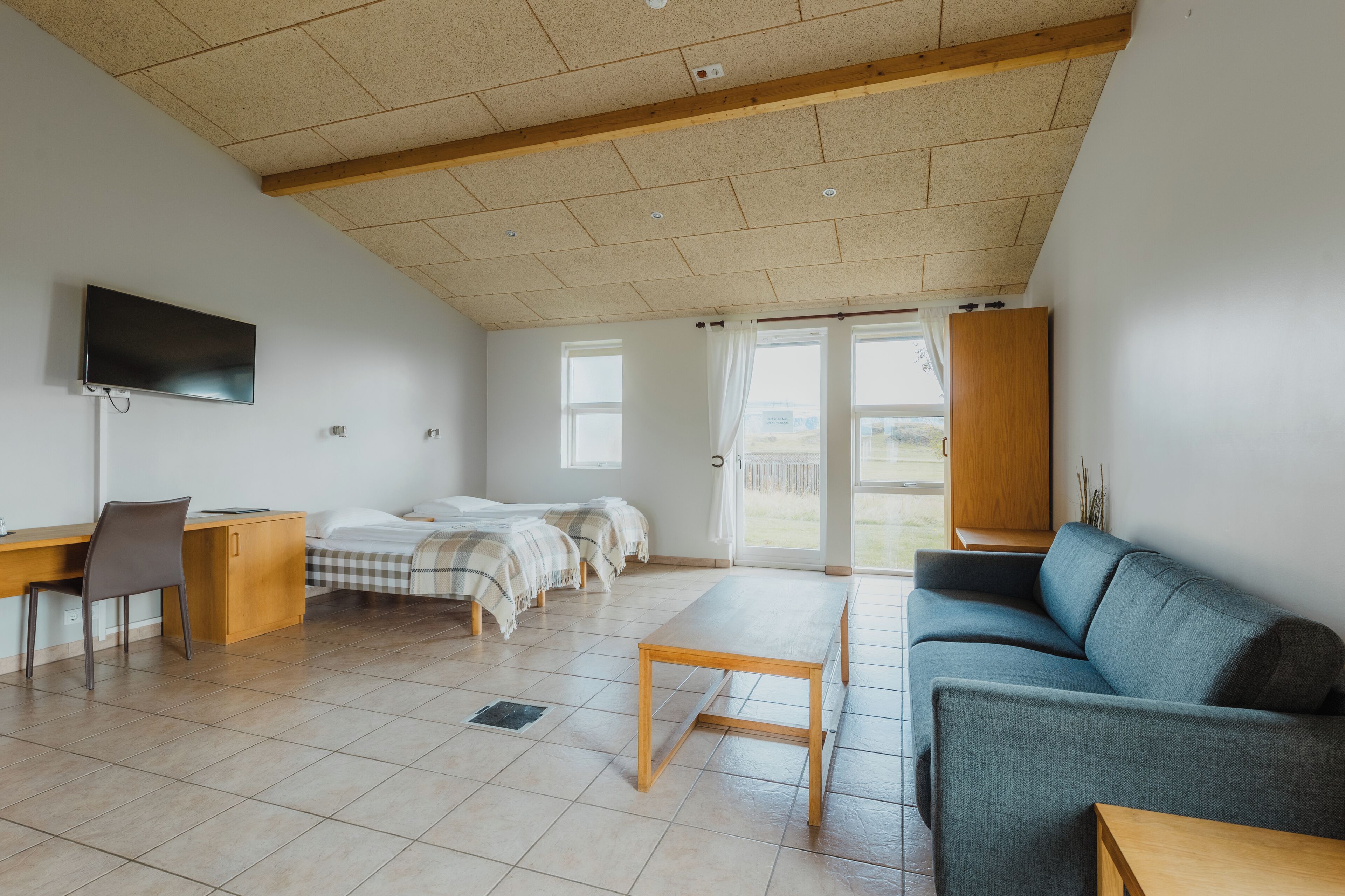 Family Room with Hot Tub Access | Living area