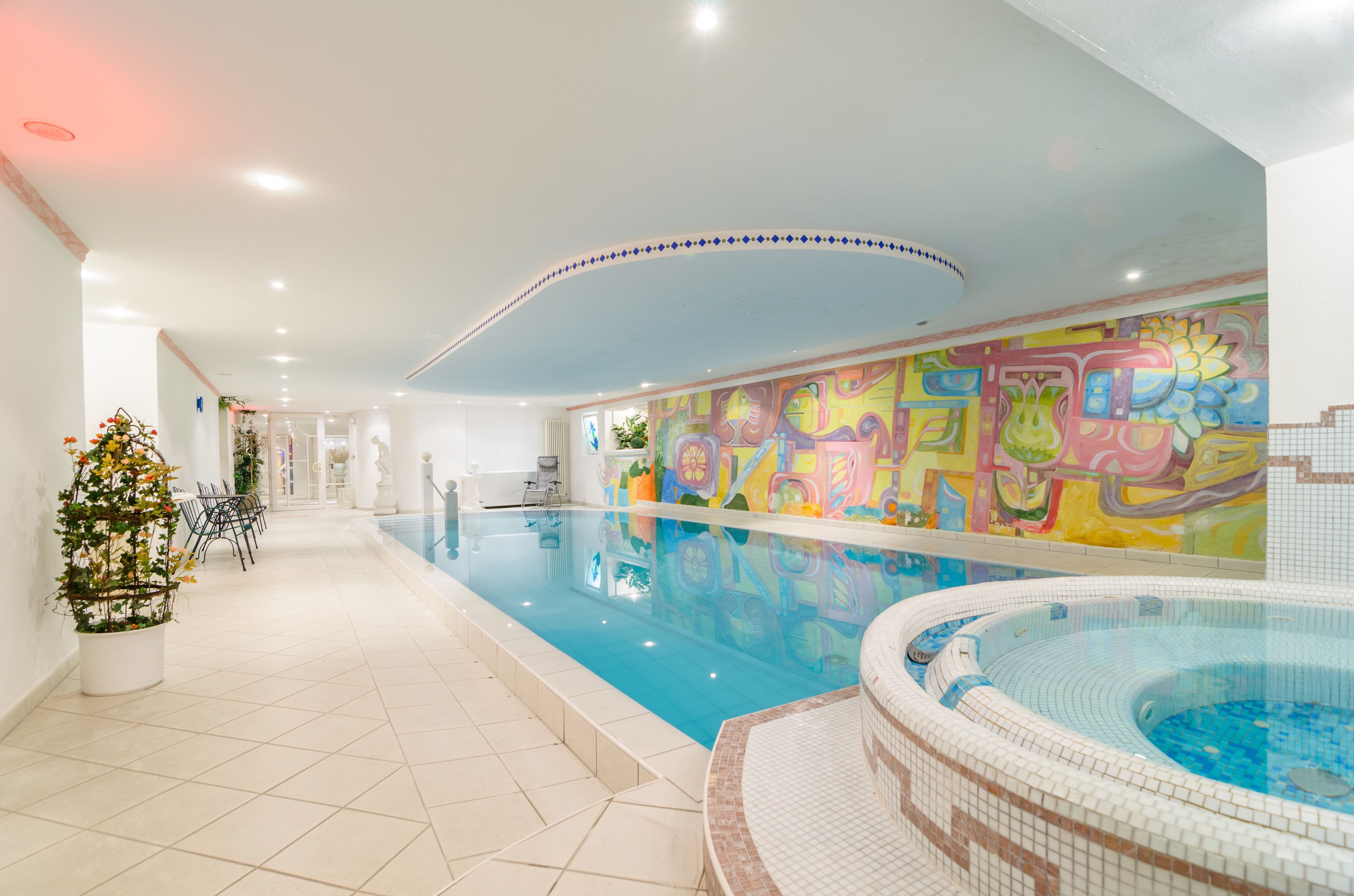 Indoor pool, outdoor pool, open 7:30 AM to 9:00 PM, sun loungers