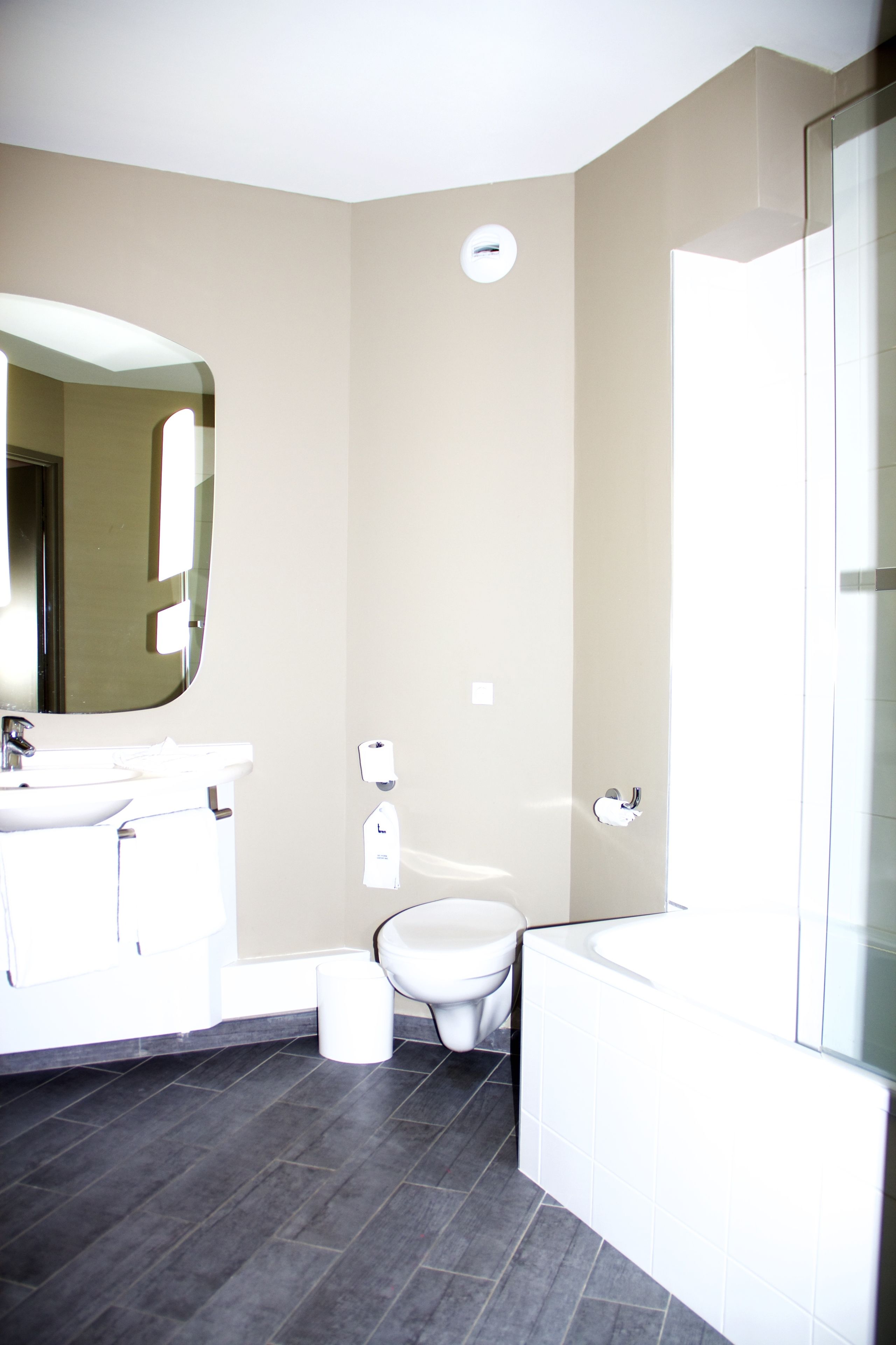 shower, eco-friendly toiletries, hair dryer, towels