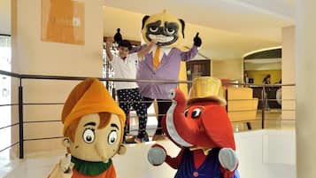 Área de juegos infantiles techada