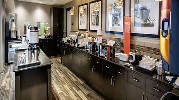 Free daily buffet breakfast