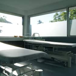 Hot tub, body treatments, mud baths, facials, manicures and pedicures