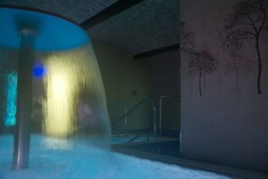 Hot tub, body treatments, mud baths, facials, manicures and pedicures