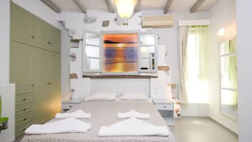 Sviitti, 2 makuuhuonetta | Egyptinpuuvillaiset lakanat, ylelliset vuodevaatteet