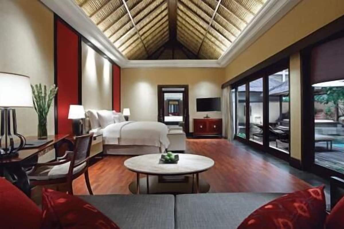 1 개의 침실, 고급 침구, 필로우탑 침대, 미니바