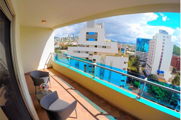 Junior Suite, 1 King Bed | Balcony view