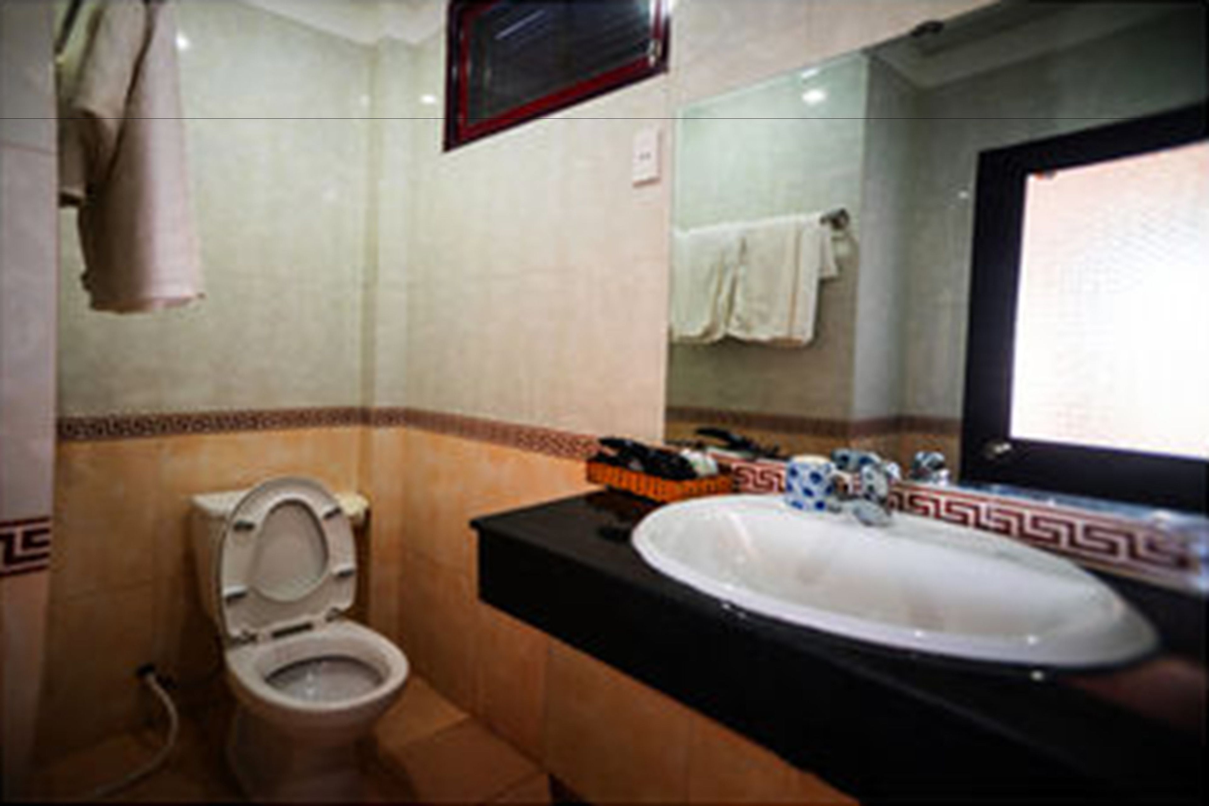 free toiletries, hair dryer, towels