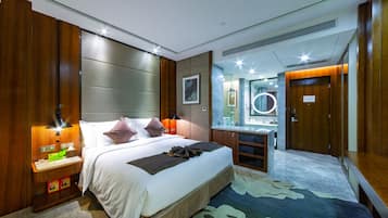 Executive-Zimmer, 1 King-Bett, ohne Fenster | Daunenbettdecken, Zimmersafe, Verdunkelungsvorhänge