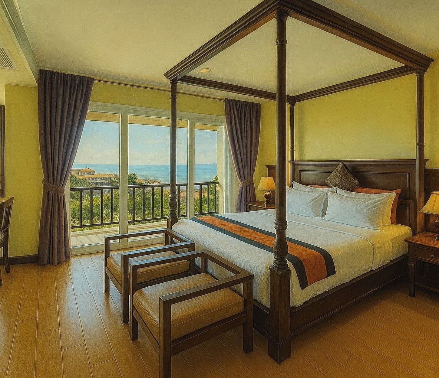 Heritage Luxury Suite | In-room safe, desk, bed sheets