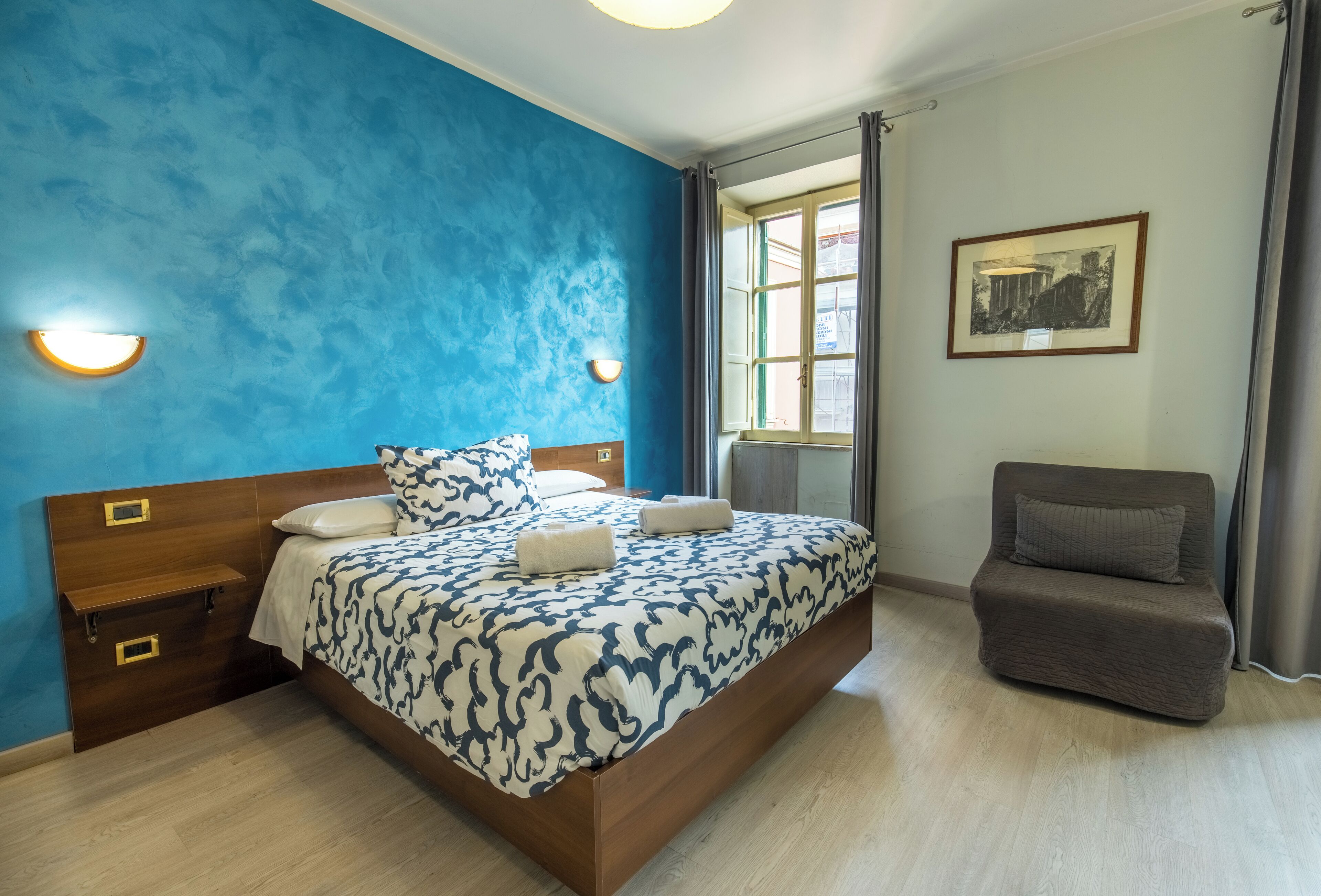 Standard-Studio, 1 Schlafzimmer, Kochnische | Bettwäsche aus ägyptischer Baumwolle, hochwertige Bettwaren