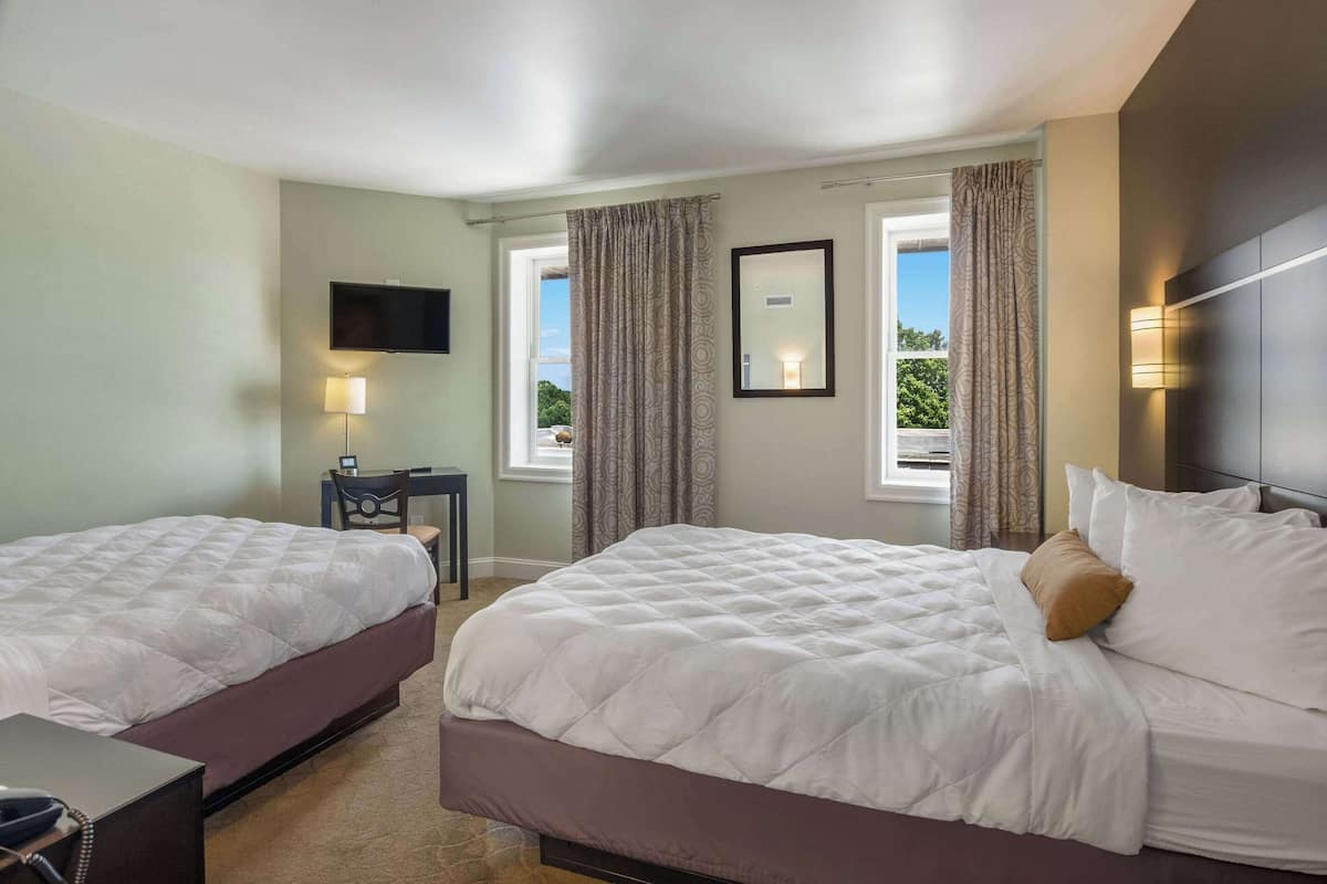 Premium bedding, individually decorated, individually furnished, desk
