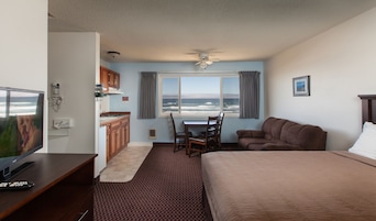 Double Queen Bed with Kitchenette (No Pets Allowed) | Iron/ironing board, WiFi, bed sheets