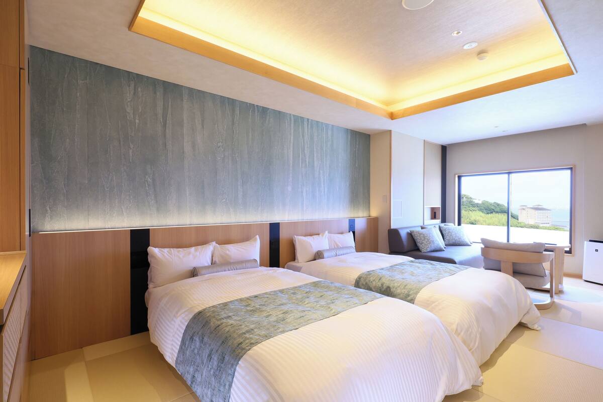 View Comfort Twin, Ocean View, East Wing | 客房内保险箱、床单