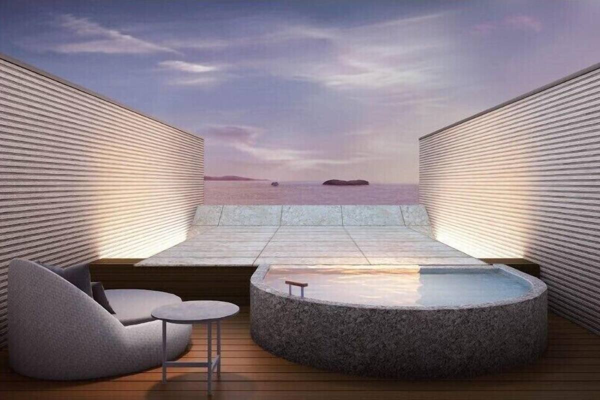 Japanese-style Room, Open-air Bath | In-room safe, bed sheets