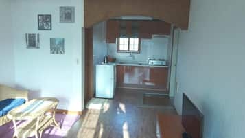 Fridge, electric kettle, rice cooker, cookware/dishes/utensils