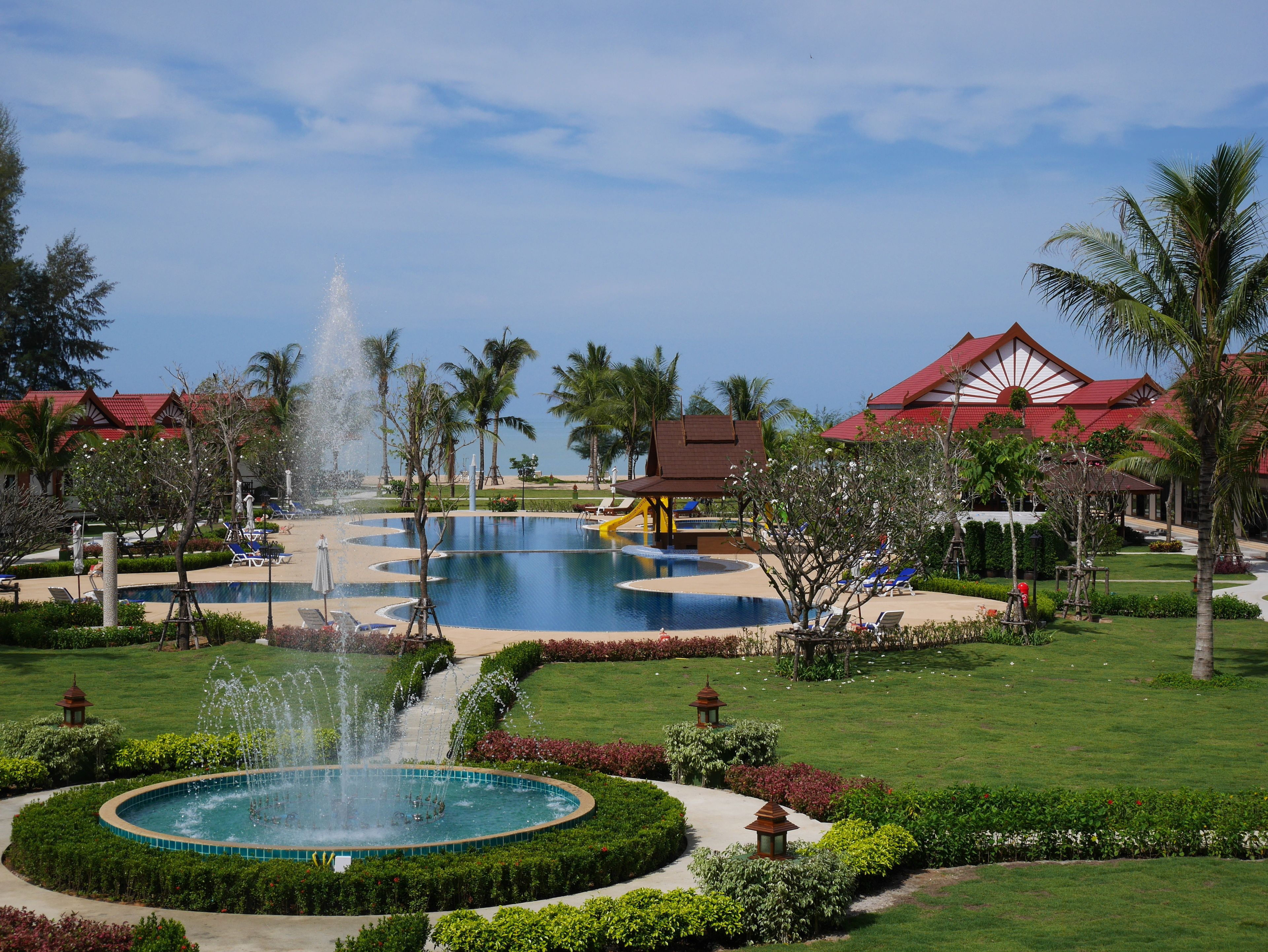 3 outdoor pools, pool umbrellas
