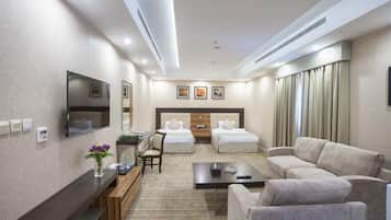 Doppel- oder Zweibettzimmer | Minibar, Zimmersafe, Bügeleisen/Bügelbrett, kostenloses WLAN