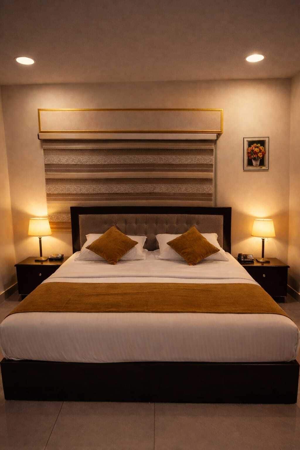 Ropa de cama hipoalergénica, escritorio y sistema de insonorización 