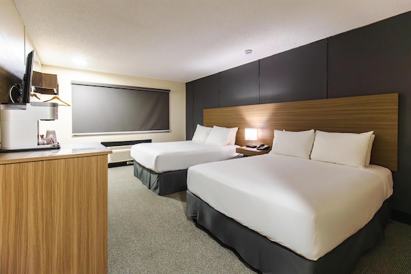 Standard Room, 2 Queen Beds, Non Smoking, Refrigerator & Microwave | Hypo-allergenic bedding available, desk, laptop workspace