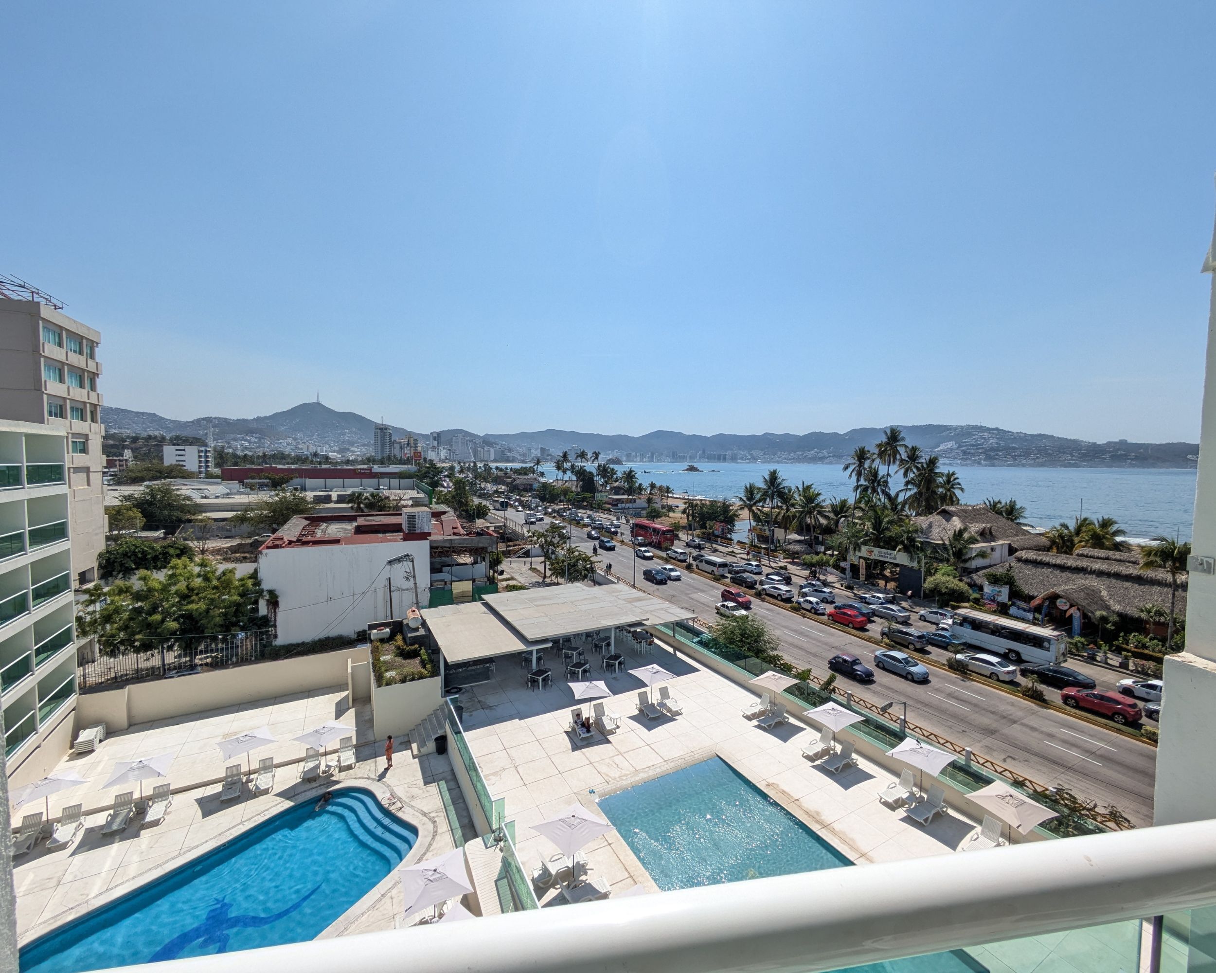 Blick von der Unterkunft