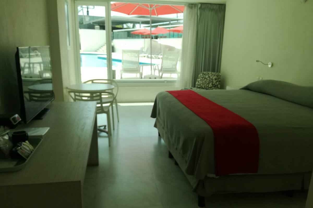 In-room safe, iron/ironing board, WiFi (free), alarm clocks