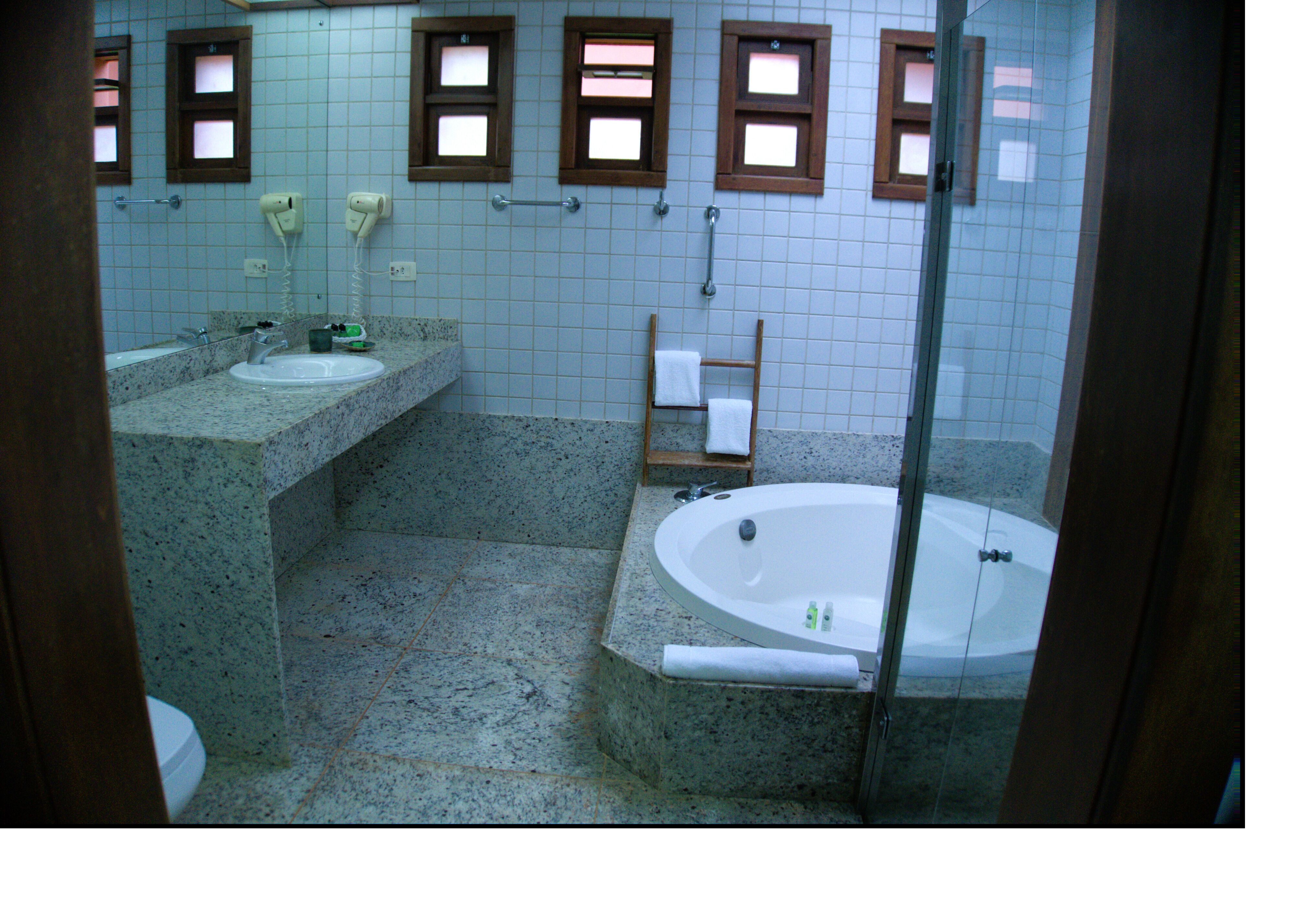 bungalow, private pool | bathroom | separate bathtub and shower, free toiletries, hair dryer, towels