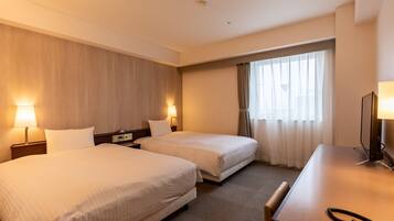 Habitación con 2 camas individuales, no fumadores | Escritorio, cortinas opacas, wifi gratis y ropa de cama