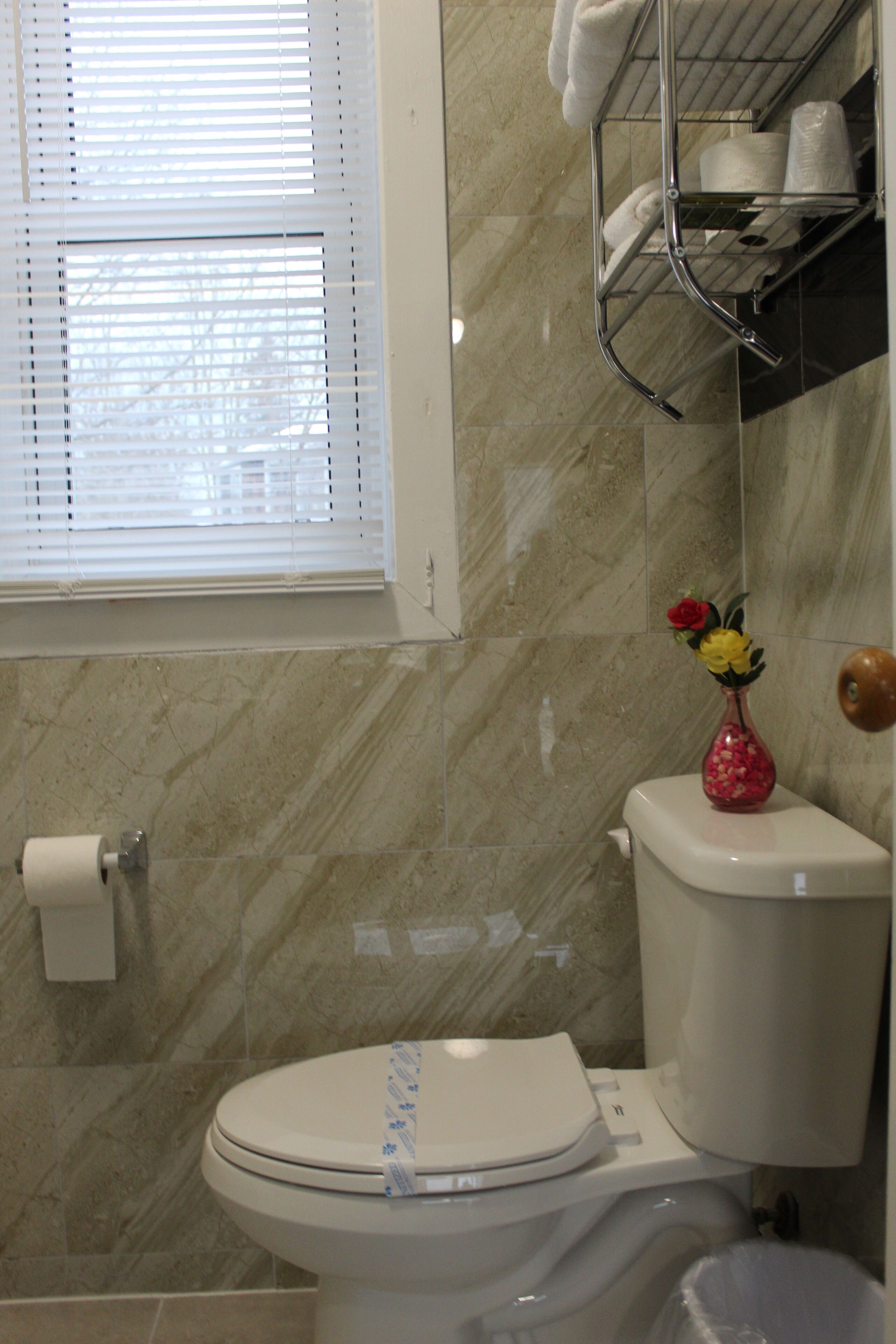 standard room, multiple beds | bathroom | combined shower/bathtub, hair dryer, towels