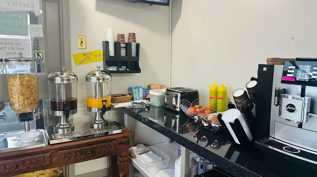 Free daily on-the-go breakfast
