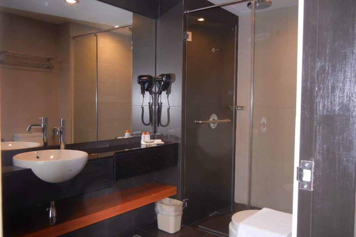 executive suite, 2 bedrooms | bathroom | shower, free toiletries, hair dryer, bidet