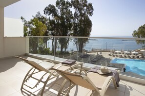 Suite, Sea View Room | In-room safe, desk, soundproofing, iron/ironing board - Harmony Bay Hotel (Limassol)