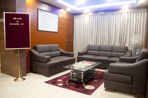 Sittområde i lobbyn