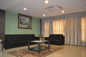 Sitteområde i lobbyen