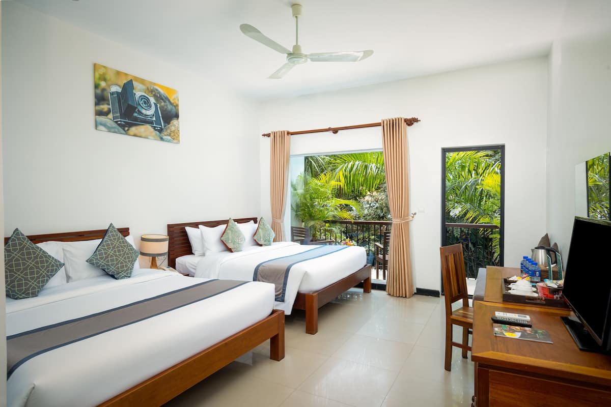 Ropa de cama de alta calidad y minibar