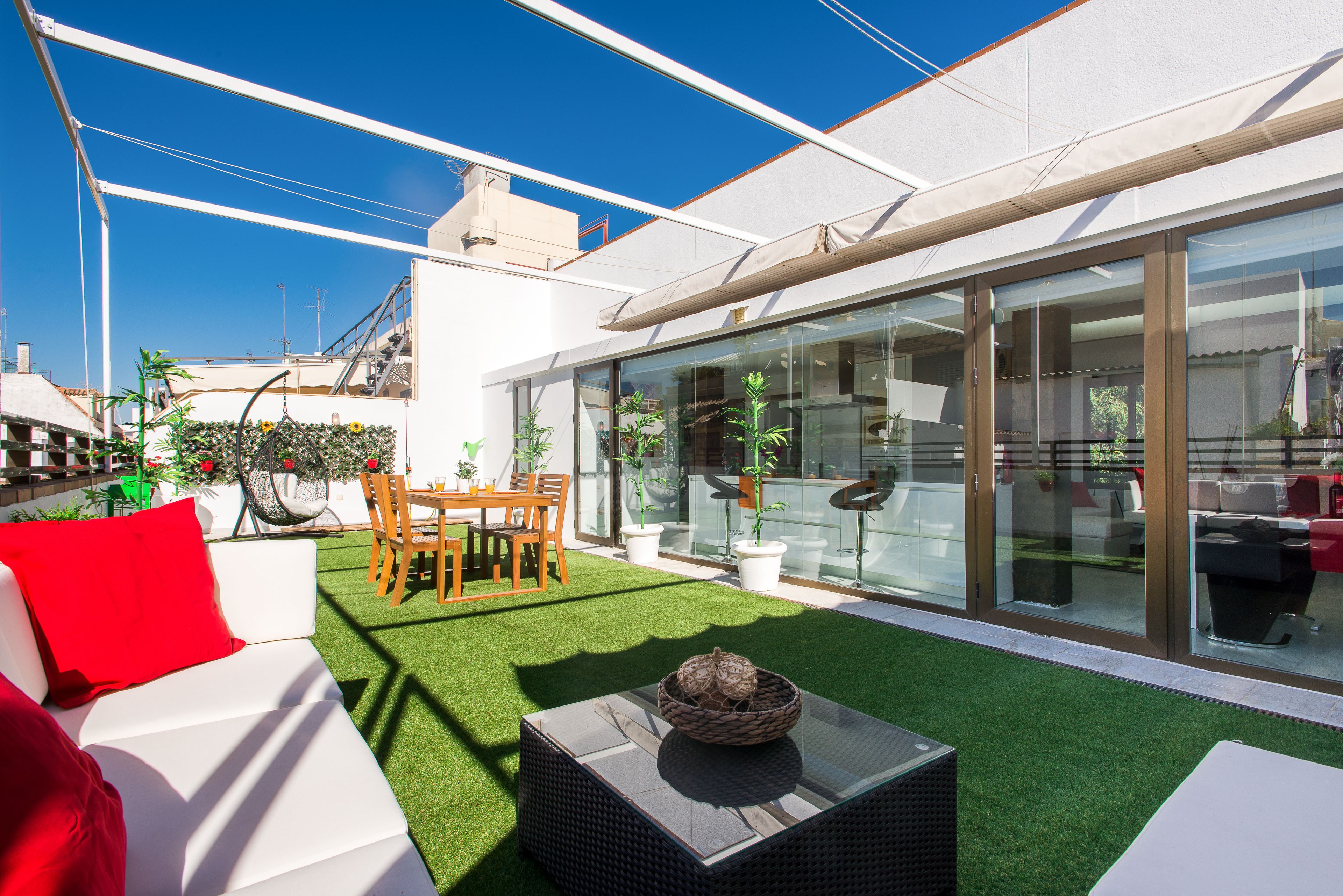 Deluxe penthouse, 2 slaapkamers, terras (Josefa Reina Puerto, nº 3) | Terras