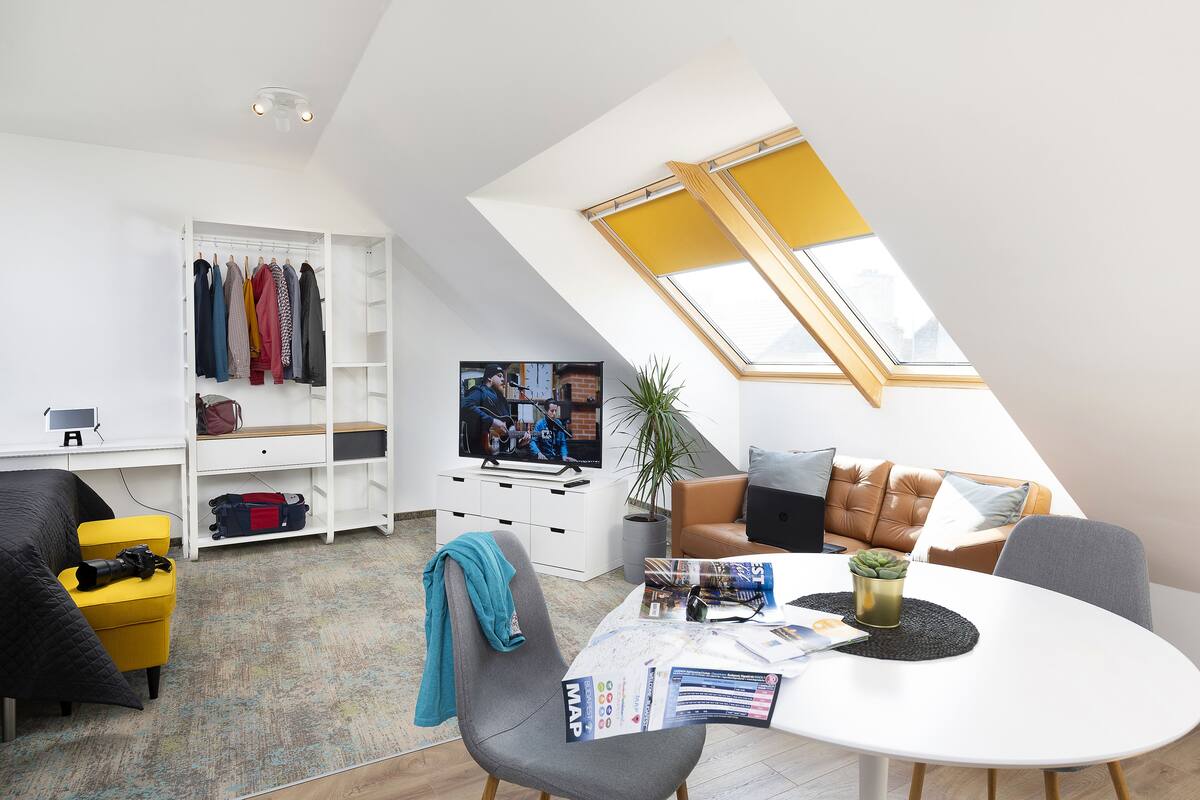 off-site studio | 1 bedroom, hypo-allergenic bedding, in-room safe, individually decorated