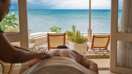 Body treatments, hot stone massages, body wraps, body scrubs, facials. The Cove Suites at Blue Waters Resort and Spa
