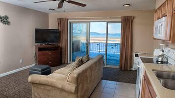 TV layar datar dan pemutar DVD