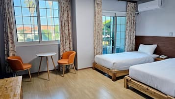 Quarto duplo standard, para não fumantes, vista para o oceano | Wi-Fi de cortesia, roupa de cama